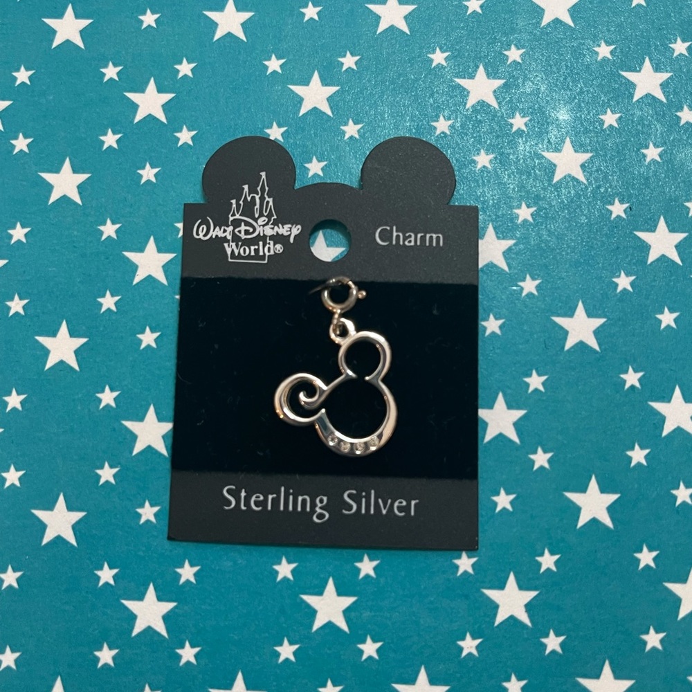 Mickey Mouse Icon Sterling Silver Charm